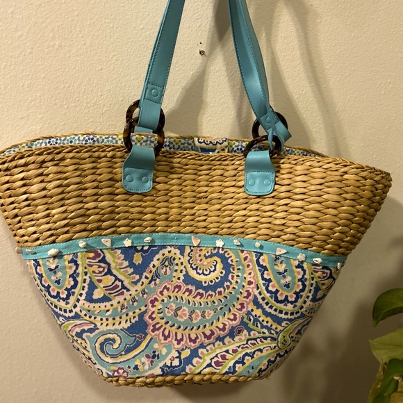 Vera Bradley Bags Vera Bradley Straw Beach Bag Poshmark
